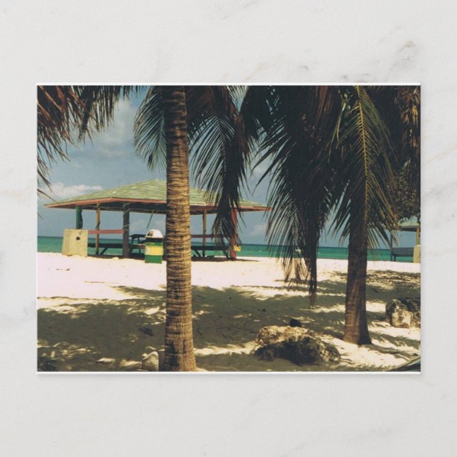 Seven Mile Beach Post Card, Grand Cayman Island Postkarte (Vorderseite)