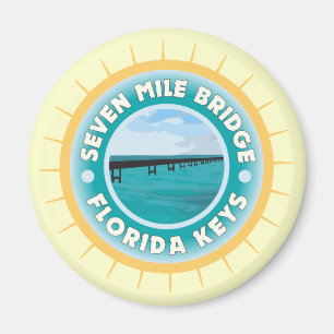Seven Mile Bridge in Florida Keys Magnet