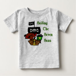 Seven Seas Pirate Baby T-shirt