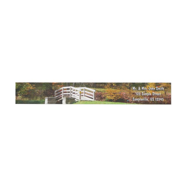 Seven Springs Fall Bridge I Herbst Landschaft (Person)