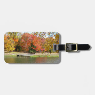 Seven Springs Fall Bridge III Herbstlandschaft Gepäckanhänger
