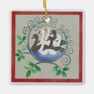 Seven Swans a Swimming Weihnachtsschmuck