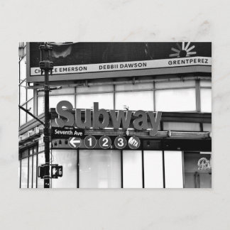 Seventh Avenue Subway  Postkarte