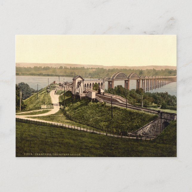 Severn Bridge, Sharpness, Gloucestershire, England Postkarte (Vorderseite)