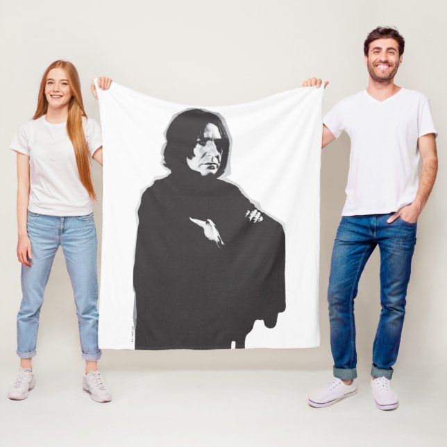 Severus Snape Arms Crossed B-W Fleecedecke (Beispiel)