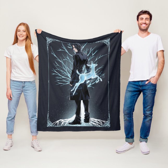 Severus Snapes Hirschkuh-Patronus Fleecedecke (Beispiel)