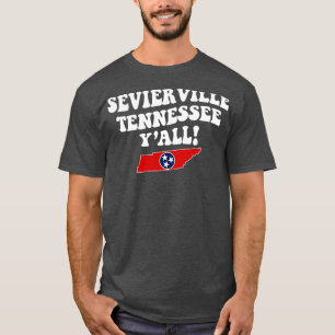 Sevierville Tennessee TN Flag Niedlich Süd-Sayin T-Shirt