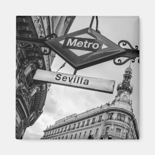 Sevilla Metro Magnet: Madrid Magnet