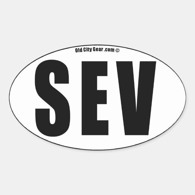 Sevilla - Nachbarschaft (viertel) Ovaler Aufkleber (Vorderseite)