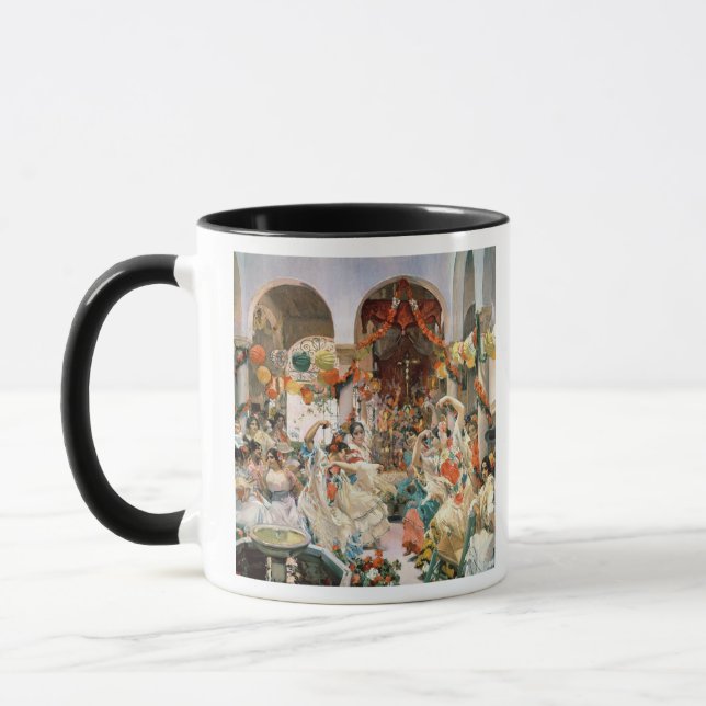 Sevilla (Öl auf Leinwand) Tasse (Links)