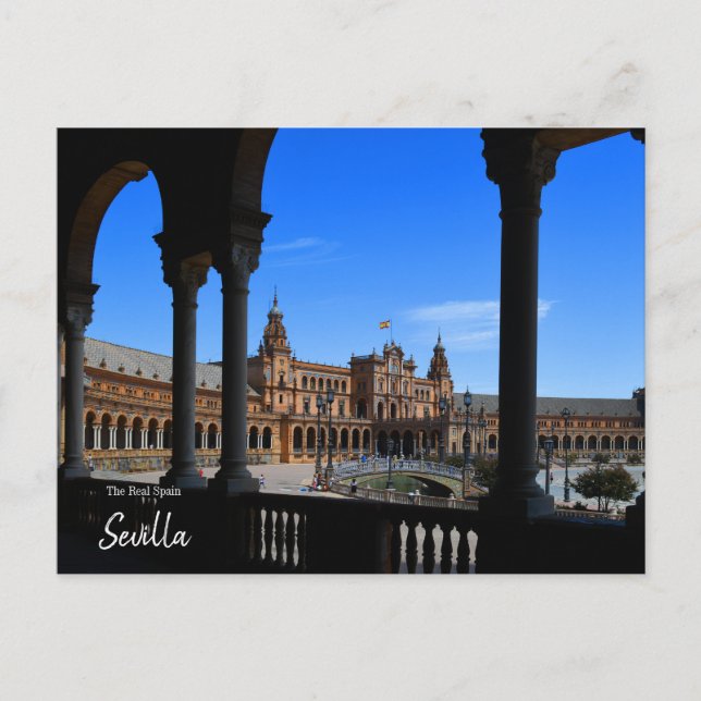 Sevilla Plaza de Espana Postcard Postkarte (Vorderseite)