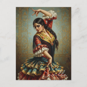 Sevilla Spain Flamenco Dancer Postkarte