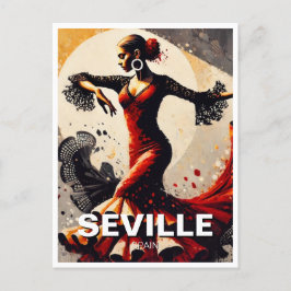 Sevilla Spain Flamenco Dancer Postkarte