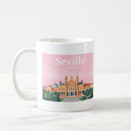 Sevilla Spain Plaza de Espana Pastell Travel Kaffeetasse