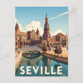 Sevilla Spain Plaza de Espana Postkarte