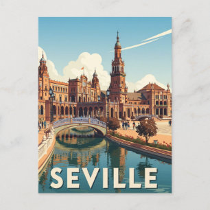 Sevilla Spain Plaza de Espana Postkarte