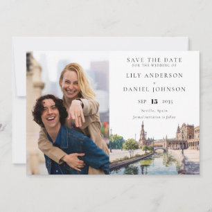 Sevilla Spanien Aquarell Foto Hochzeit Save The Date