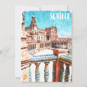 Sevilla Spanien Architektur Feiertagskarte