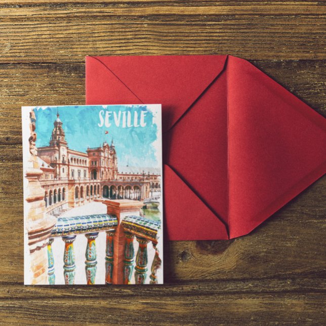 Sevilla Spanien Architektur Postkarte (seville spain architecture postcard)