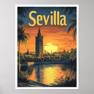 Sevilla Spanien Kunst, Dichtung und Musik Poster