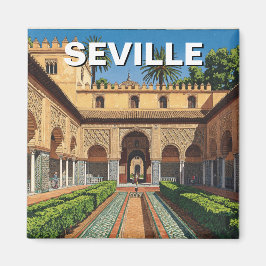 Sevilla Spanien Real Alcazar Magnet