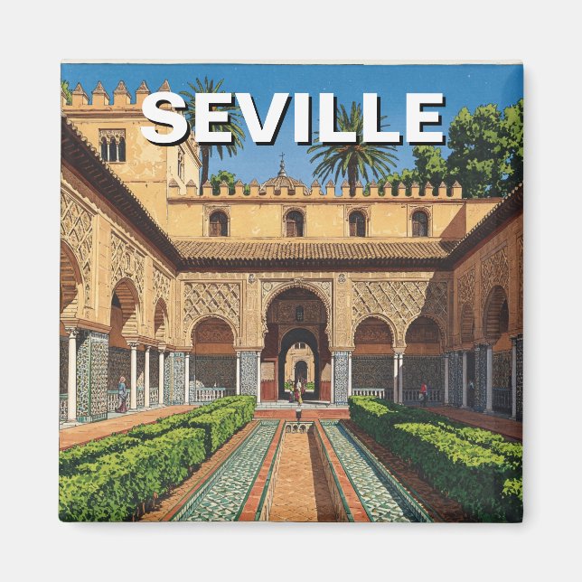 Sevilla Spanien Real Alcazar Magnet (Vorne)
