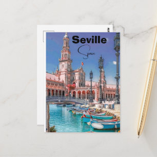 Sevilla Spanien Reise Postkarten Kunst, Spanien Re