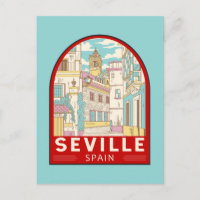 Sevilla Spanien - Retro Emblem