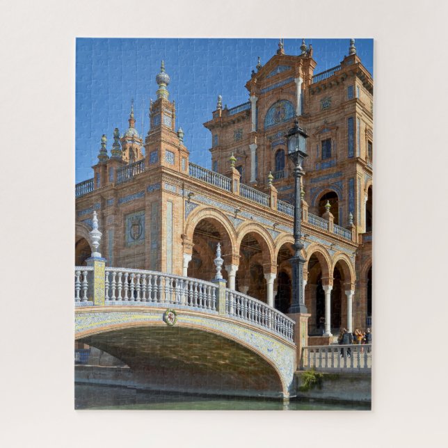 Seville Plaza de Espana Spanische Sehenswürdigkeit (Vertikal)