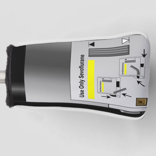 Sevofluran-Verdampfer Golf Headcover (Vorderseite)