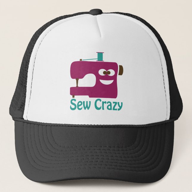 Sew Crazy Truckerkappe (Vorderseite)