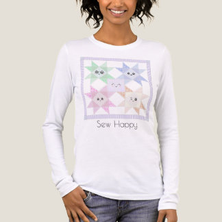 Sew Happy Langarm-T-Shirt Tri-Blend Shirt