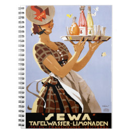 Sewa deutsches Vintages Plakat wieder hergestellt Notizblock