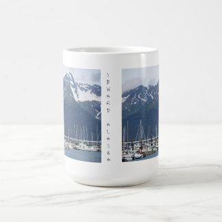 Seward, Alaska-Hafensegelboot-Tasse Kaffeetasse