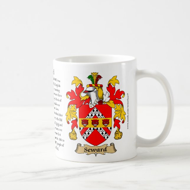 Seward, der Ursprung, die Bedeutung und das Wappen Kaffeetasse (Rechts)