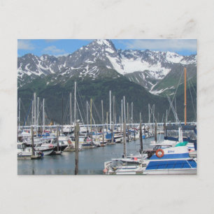 Seward Harbour, Alaska Postkarte