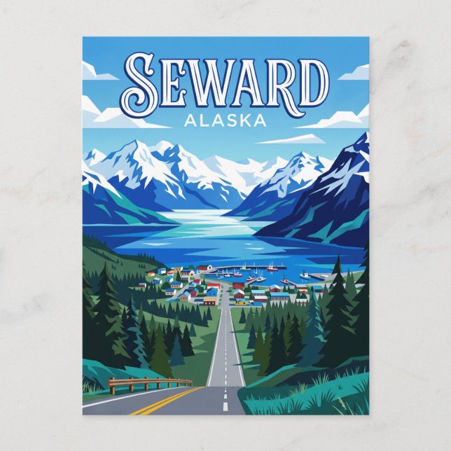 Seward USA Postkarte (Vorderseite)