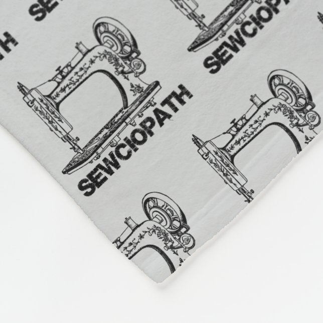 Sewciopath Antique Sewing Machine Fun Fleecedecke (Ecke)