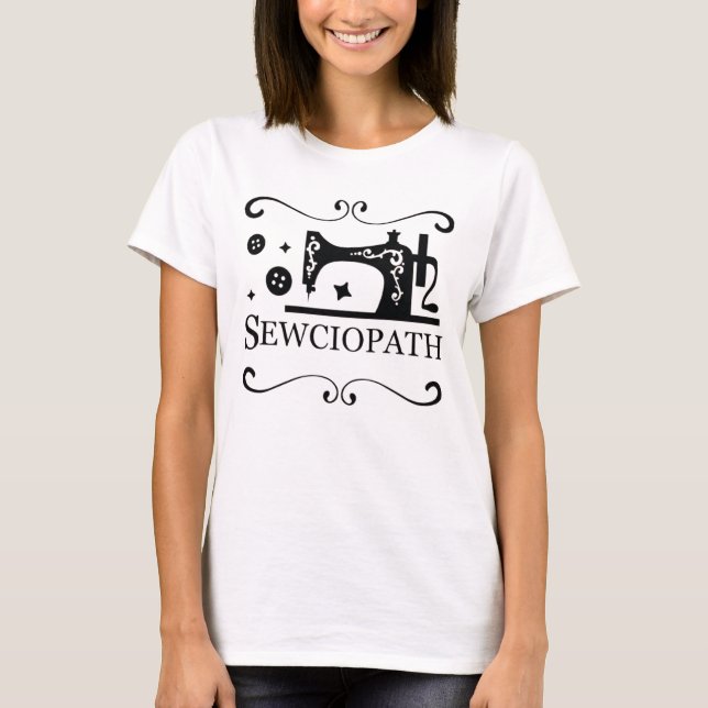 Sewciopath-T-Shirt, Nähstrecke T-Shirt (Vorderseite)