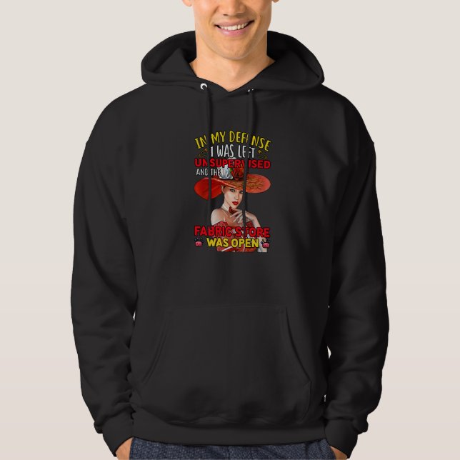 Sewing  for Women Fabric  Crazy Quilt Lady Craft   Hoodie (Vorderseite)