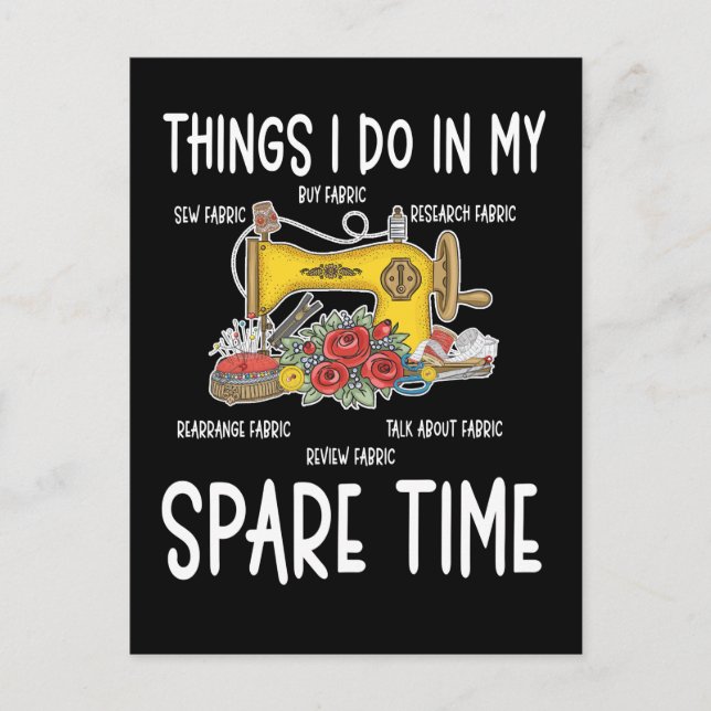 Sewing Humor Funny Quilting Quote Postkarte (Vorderseite)