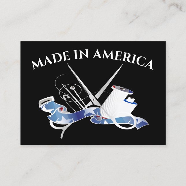 SEWING - Made in America Visitenkarte (Vorderseite)
