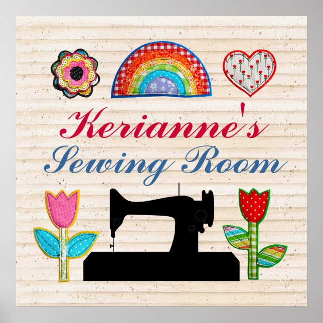 Sewing Room - House Sign Poster - SRF (Vorne)