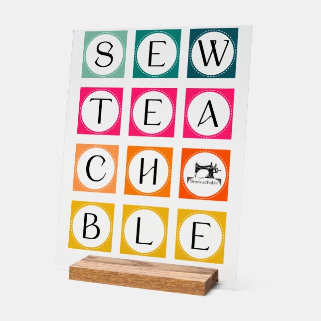 Sewteachable Colorful Squares (Angle)