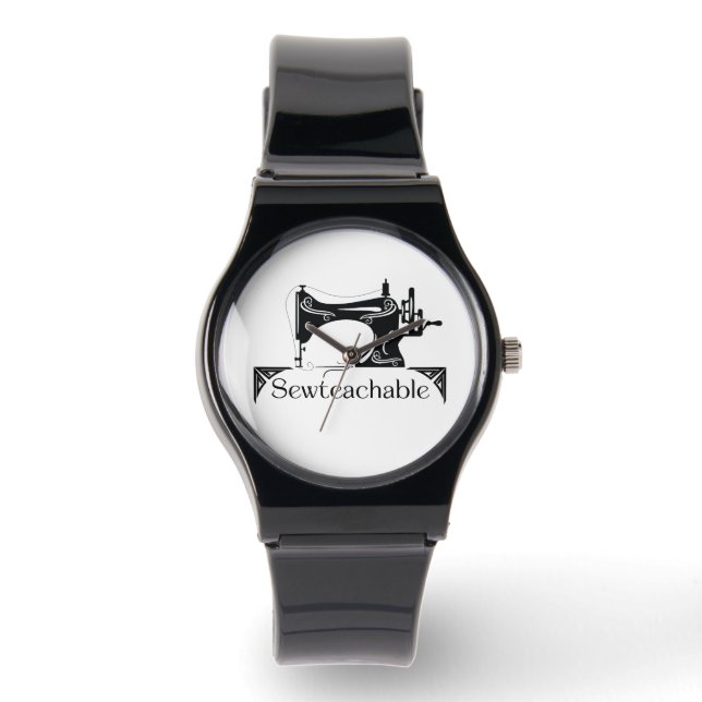 Sewteachable eWatch, Black Watch Armbanduhr (Vorderseite)