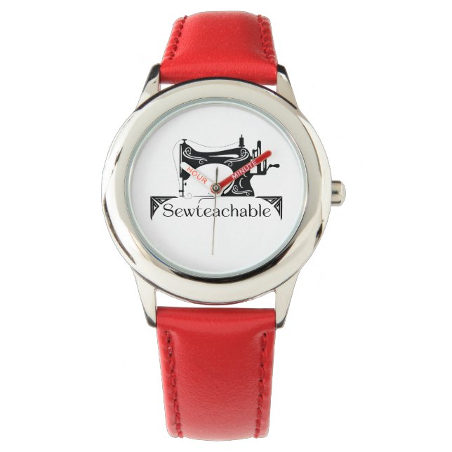 Sewteachable eWatch Watch (Red) Armbanduhr (Vorderseite)