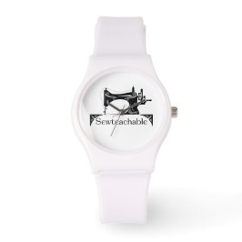 Sewteachable Uhr (Weiß)