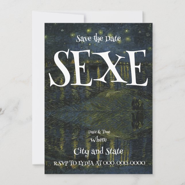 SEX EINLADUNG (Vorderseite)