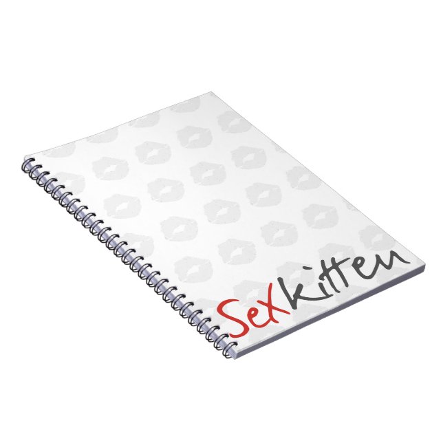 Sex Kitte Notebook Notizblock (Rechte Seite)