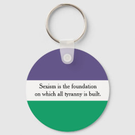 Sexismus ist der Schlüsselring der Stiftung Schlüsselanhänger